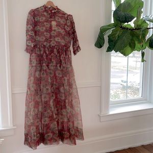 Doen Silk Organza Jacques Dress NWT SZ XL